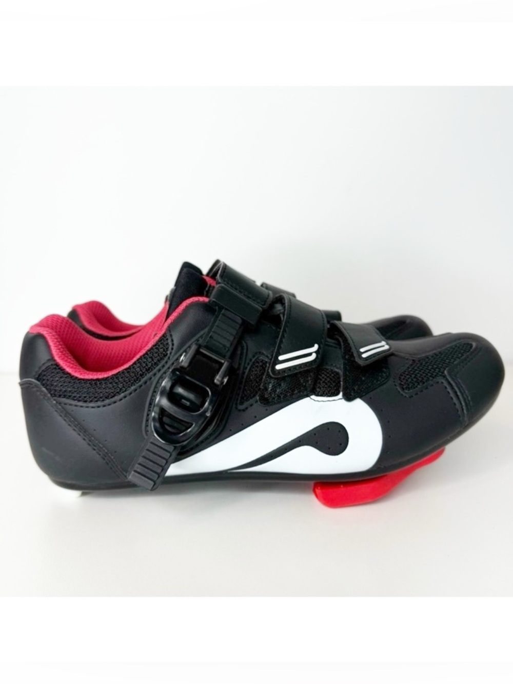 Peloton Black Red Cycling Shoes with Cleats Women’s Size 7 38 Mens Size 5 EU 38
